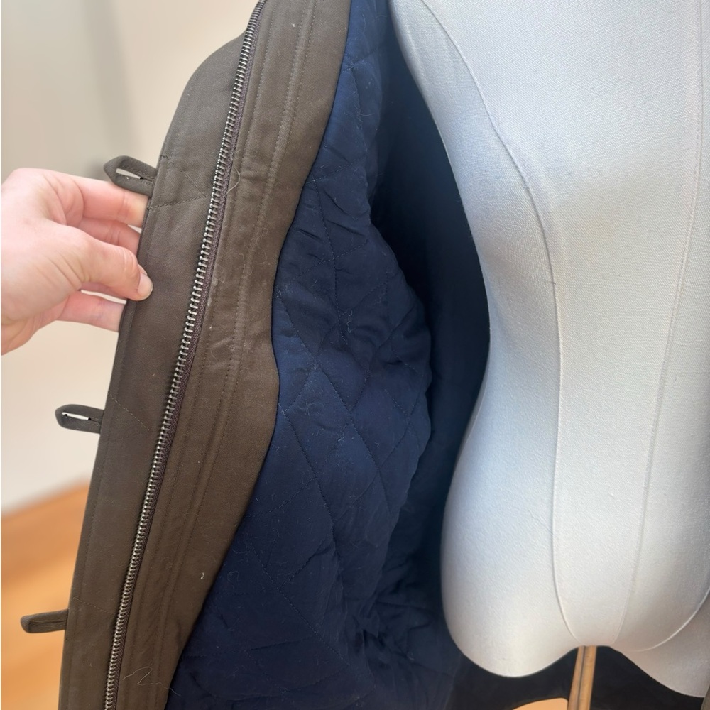 Sezane Bill Coat NWT in olive green/khaki color - Picture 12 of 12